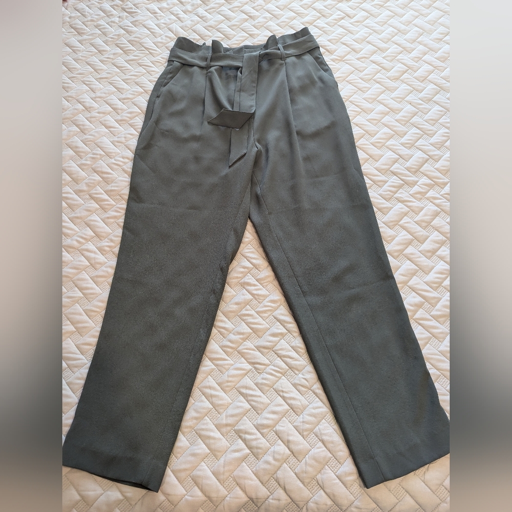 H&M Women's Dress Pants Olive Green Size 8